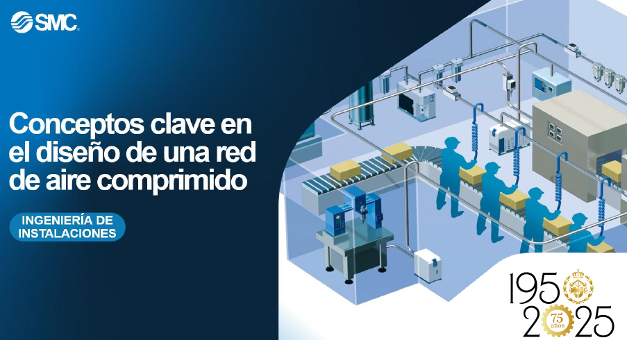 Jornada Online SMC : Conceptos clave en el diseño de una red de aire comprimido. Ingeniería de Instalaciones
