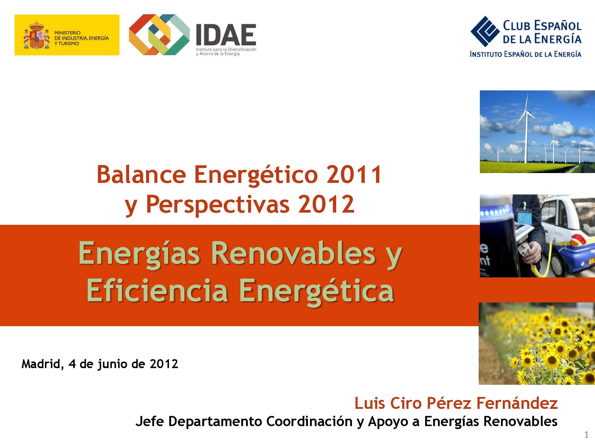 Documento de Balance Energético 2011 y Perspectivas 2012